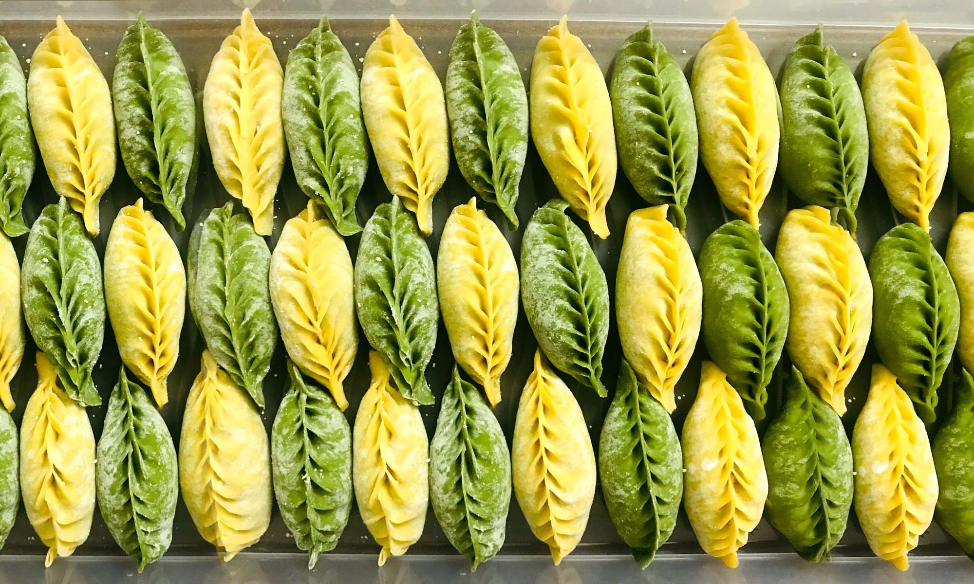 双色手工饺子